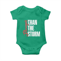 Stronger Than The Storm Baby Onesie Positive Mindset Motivation - Wonder Print Shop