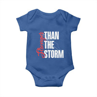 Stronger Than The Storm Baby Onesie Positive Mindset Motivation - Wonder Print Shop