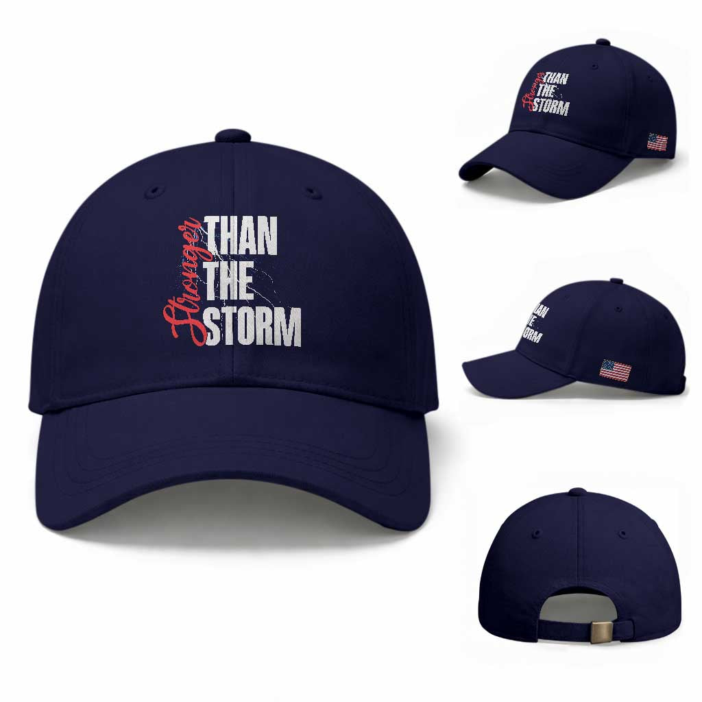 Stronger Than The Storm Baseball Cap Positive Mindset Motivation