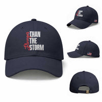 Stronger Than The Storm Baseball Cap Positive Mindset Motivation