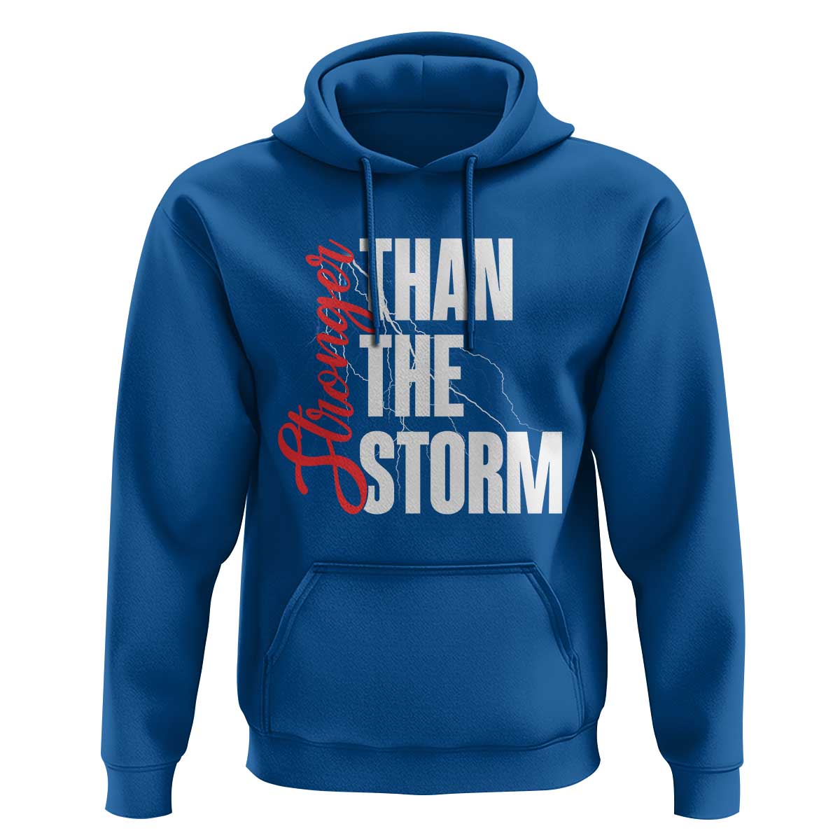 Stronger Than The Storm Hoodie Positive Mindset Motivation - Wonder Print Shop