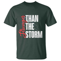 Stronger Than The Storm T Shirt Positive Mindset Motivation - Wonder Print Shop