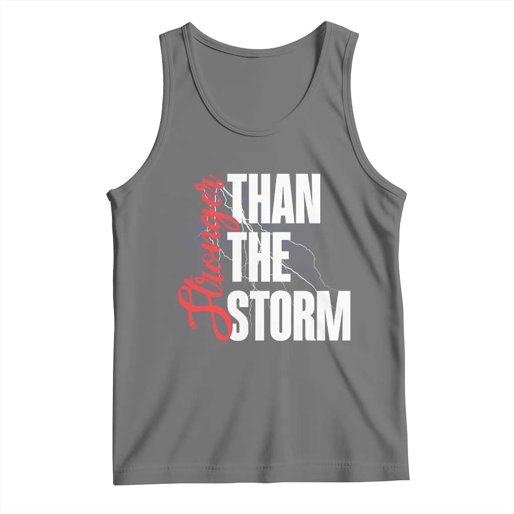 Stronger Than The Storm Tank Top Positive Mindset Motivation - Wonder Print Shop