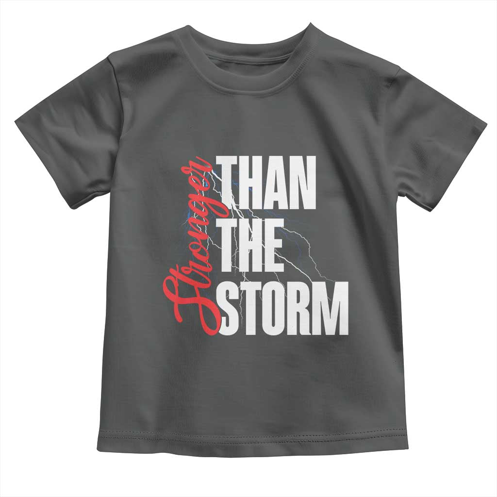 Stronger Than The Storm Toddler T Shirt Positive Mindset Motivation - Wonder Print Shop