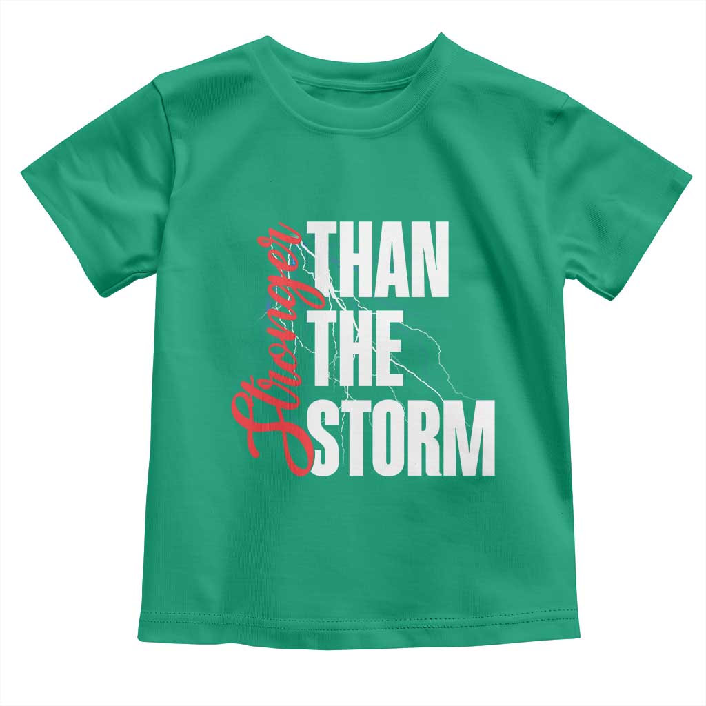 Stronger Than The Storm Toddler T Shirt Positive Mindset Motivation - Wonder Print Shop