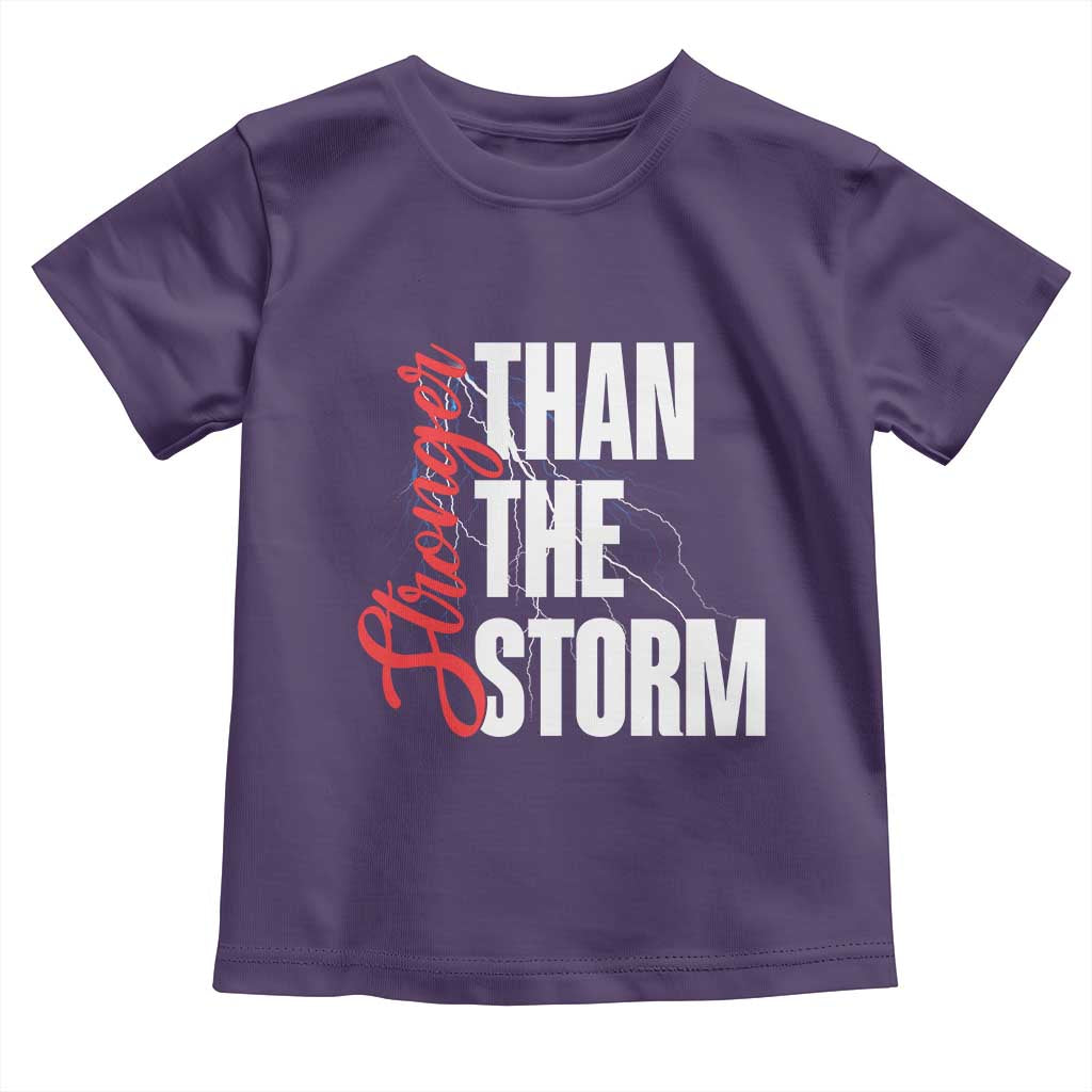Stronger Than The Storm Toddler T Shirt Positive Mindset Motivation - Wonder Print Shop