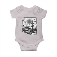 Arizona Cactus Vintage State Map Desert Gift Baby Onesie - Wonder Print Shop