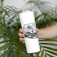 Arizona Cactus Vintage State Map Desert Gift Skinny Tumbler - Wonder Print Shop