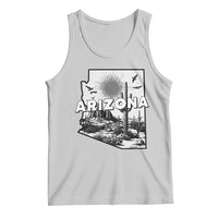 Arizona Cactus Vintage State Map Desert Gift Tank Top - Wonder Print Shop