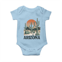 Arizona Desert Sunset Baby Onesie Vintage Cactus Grand Canyon State Gift - Wonder Print Shop