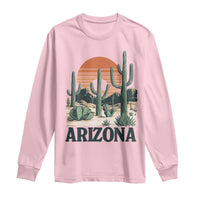 Arizona Desert Sunset Long Sleeve Shirt Vintage Cactus Grand Canyon State Gift - Wonder Print Shop
