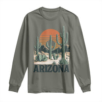 Arizona Desert Sunset Long Sleeve Shirt Vintage Cactus Grand Canyon State Gift - Wonder Print Shop