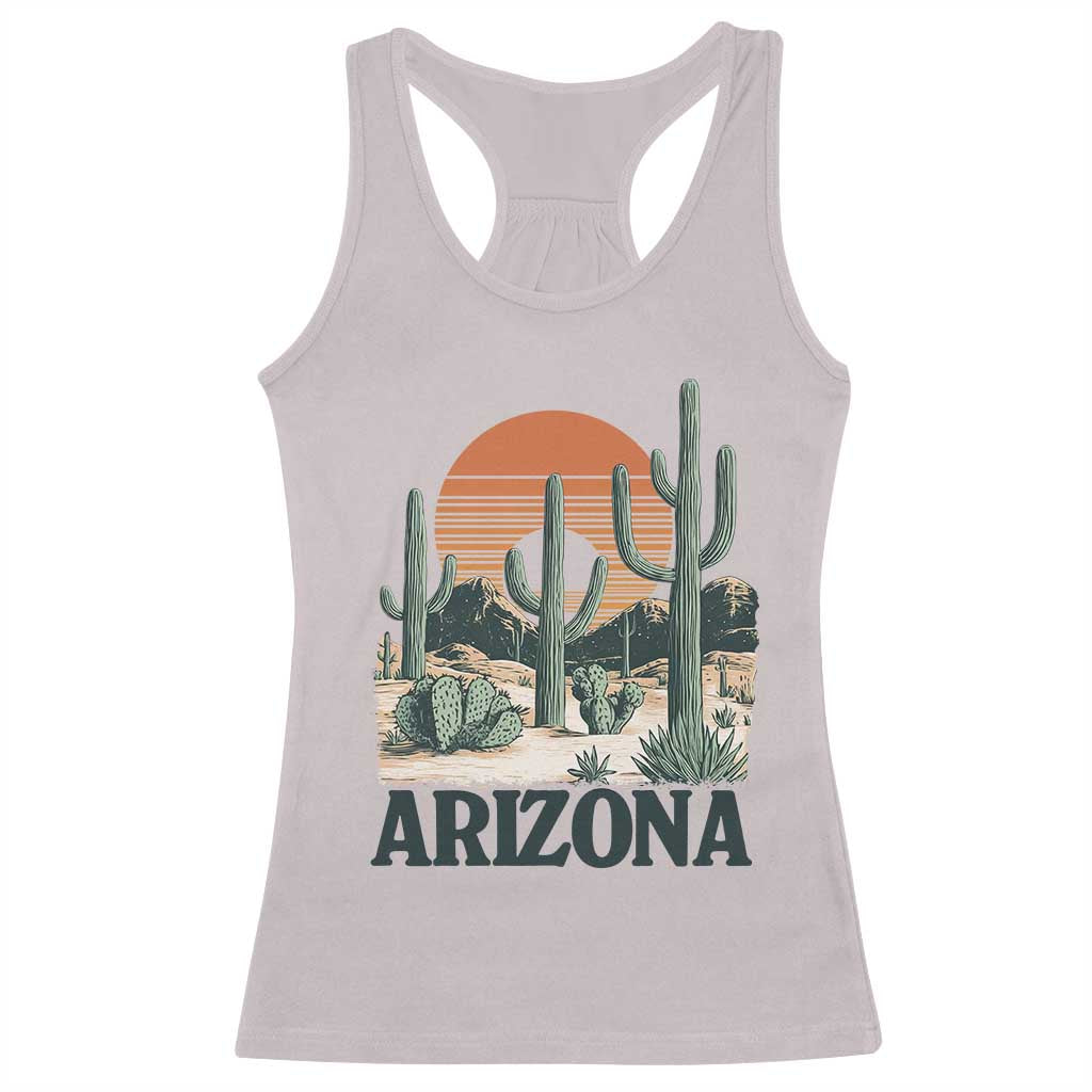 Arizona Desert Sunset Racerback Tank Top Vintage Cactus Grand Canyon State Gift - Wonder Print Shop