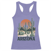Arizona Desert Sunset Racerback Tank Top Vintage Cactus Grand Canyon State Gift - Wonder Print Shop