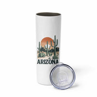 Arizona Desert Sunset Skinny Tumbler Vintage Cactus Grand Canyon State Gift - Wonder Print Shop