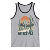Arizona Desert Sunset Tank Top Vintage Cactus Grand Canyon State Gift - Wonder Print Shop