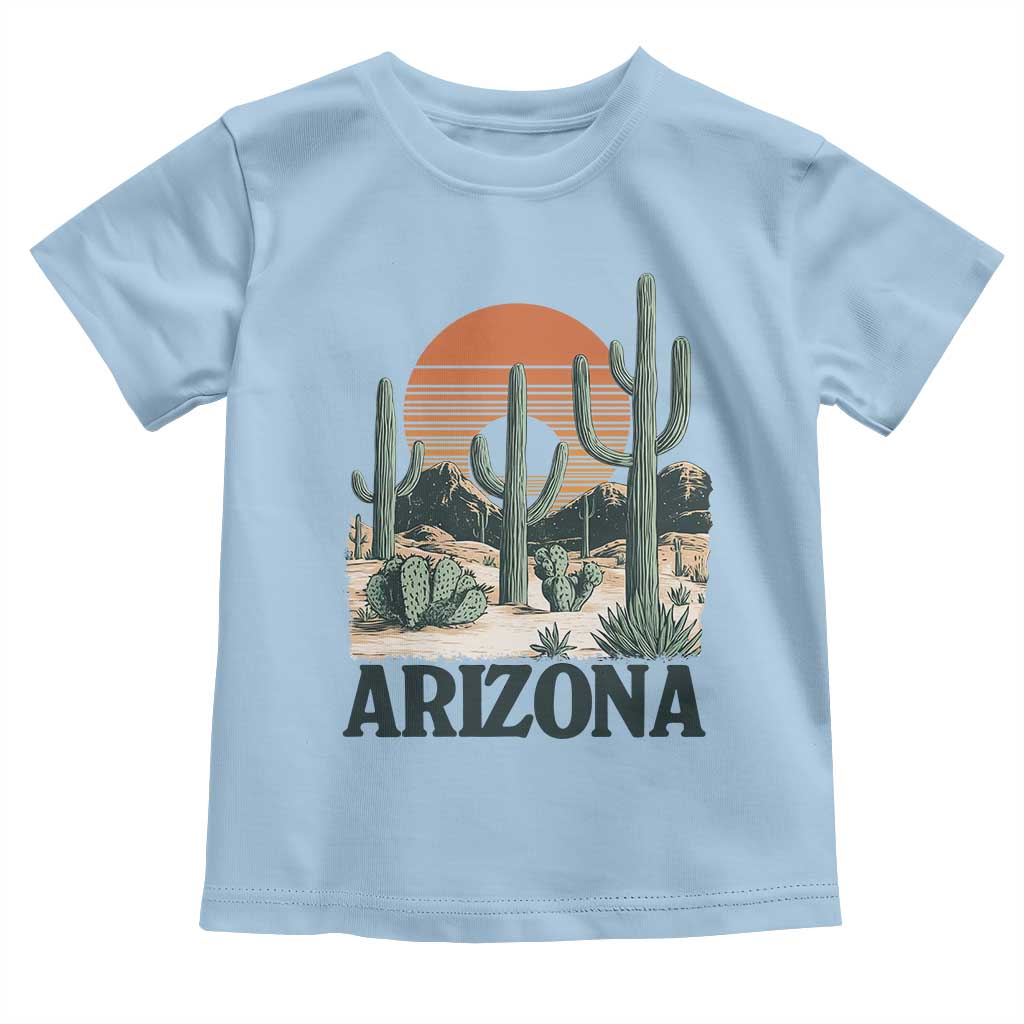 Arizona Desert Sunset Toddler T Shirt Vintage Cactus Grand Canyon State Gift - Wonder Print Shop