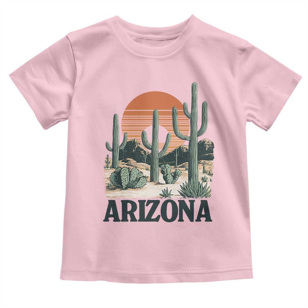 Arizona Desert Sunset Toddler T Shirt Vintage Cactus Grand Canyon State Gift - Wonder Print Shop