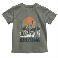 Arizona Desert Sunset Toddler T Shirt Vintage Cactus Grand Canyon State Gift - Wonder Print Shop