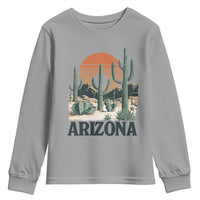 Arizona Desert Sunset Youth Sweatshirt Vintage Cactus Grand Canyon State Gift - Wonder Print Shop