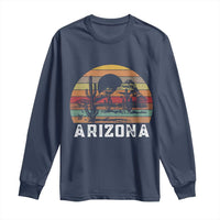 Arizona Long Sleeve Shirt Retro Desert Landscape Cactus Lover Gift - Wonder Print Shop