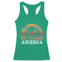 Arizona Racerback Tank Top Retro Desert Landscape Cactus Lover Gift - Wonder Print Shop