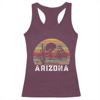 Arizona Racerback Tank Top Retro Desert Landscape Cactus Lover Gift - Wonder Print Shop