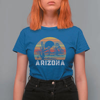 Arizona T Shirt For Women Retro Desert Landscape Cactus Lover Gift - Wonder Print Shop