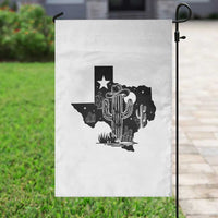 Western Pride Gift Garden Flag Cactus Texas Map With Cowboy Hat - Wonder Print Shop