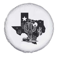 Western Pride Gift Spare Tire Cover Cactus Texas Map With Cowboy Hat - Wonder Print Shop