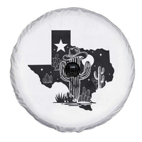 Western Pride Gift Spare Tire Cover Cactus Texas Map With Cowboy Hat - Wonder Print Shop