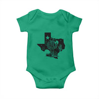 Western Pride Gift Baby Onesie Cactus Texas Map With Cowboy Hat - Wonder Print Shop