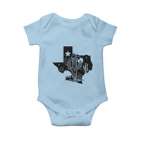 Western Pride Gift Baby Onesie Cactus Texas Map With Cowboy Hat - Wonder Print Shop