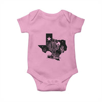 Western Pride Gift Baby Onesie Cactus Texas Map With Cowboy Hat - Wonder Print Shop