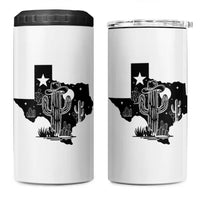 Western Pride Gift 4 in 1 Can Cooler Tumbler Cactus Texas Map With Cowboy Hat - Wonder Print Shop