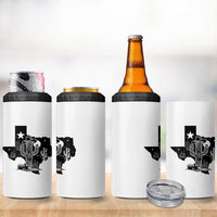 Western Pride Gift 4 in 1 Can Cooler Tumbler Cactus Texas Map With Cowboy Hat - Wonder Print Shop