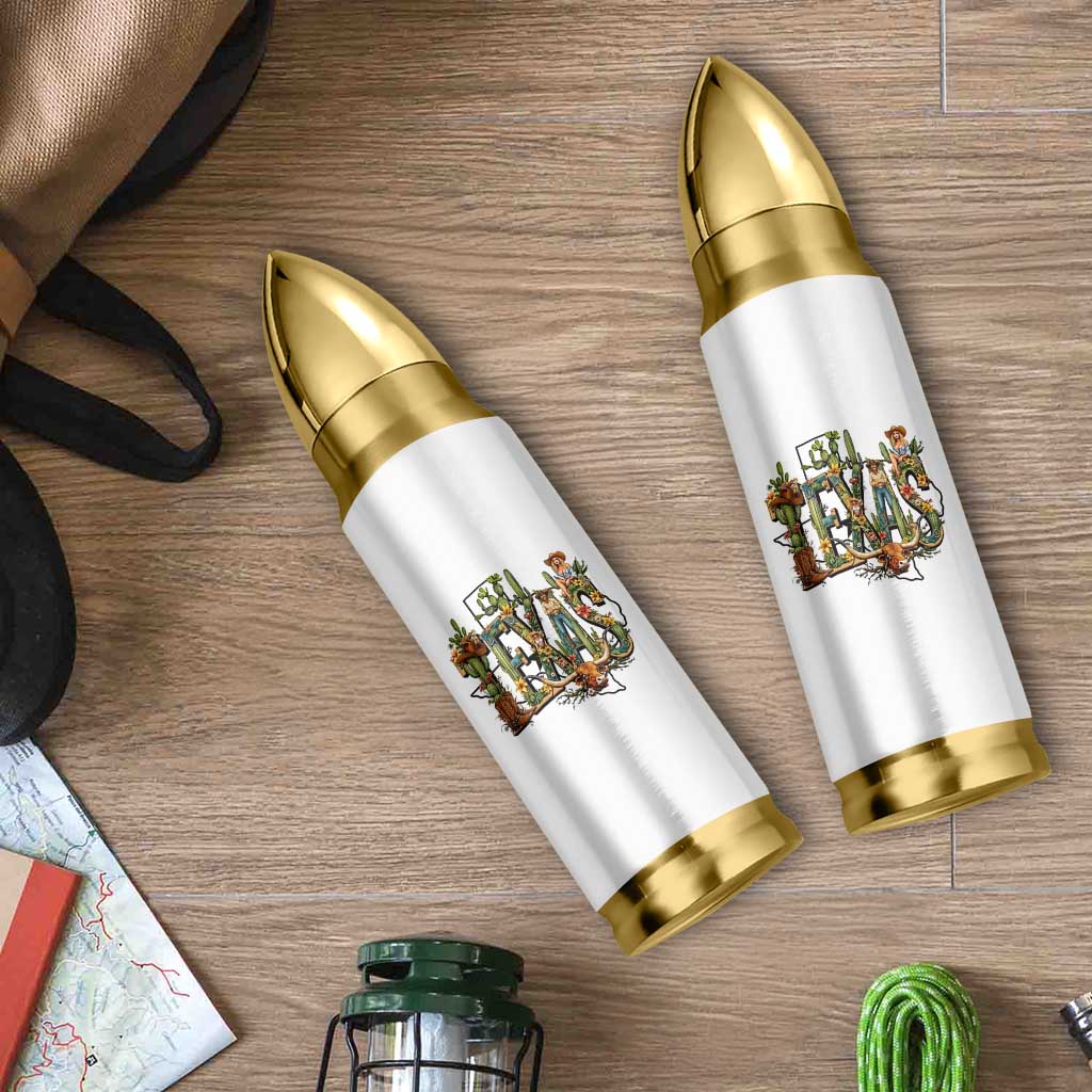 Texas Cowboy And Cowgirl Bullet Tumbler Vintage Cactus Gift Idea - Wonder Print Shop