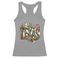 Texas Cowboy And Cowgirl Racerback Tank Top Vintage Cactus Gift Idea - Wonder Print Shop