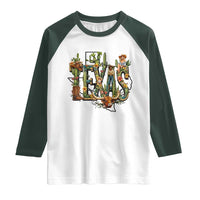 Texas Cowboy And Cowgirl Raglan Shirt Vintage Cactus Gift Idea - Wonder Print Shop