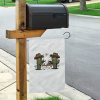 Funny Lone Star Cactus Cowboy Gunfight Gift Garden Flag - Wonder Print Shop