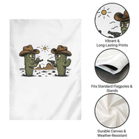 Funny Lone Star Cactus Cowboy Gunfight Gift Garden Flag - Wonder Print Shop