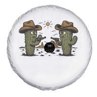 Funny Lone Star Cactus Cowboy Gunfight Gift Spare Tire Cover - Wonder Print Shop