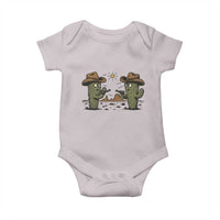 Funny Lone Star Cactus Cowboy Gunfight Gift Baby Onesie - Wonder Print Shop