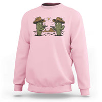 Funny Lone Star Cactus Cowboy Gunfight Gift Sweatshirt - Wonder Print Shop