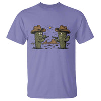 Funny Lone Star Cactus Cowboy Gunfight Gift T Shirt - Wonder Print Shop