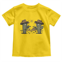 Funny Lone Star Cactus Cowboy Gunfight Gift Toddler T Shirt - Wonder Print Shop
