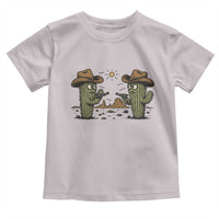 Funny Lone Star Cactus Cowboy Gunfight Gift Toddler T Shirt - Wonder Print Shop