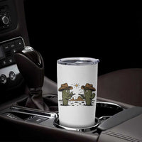 Funny Lone Star Cactus Cowboy Gunfight Gift Tumbler Cup - Wonder Print Shop