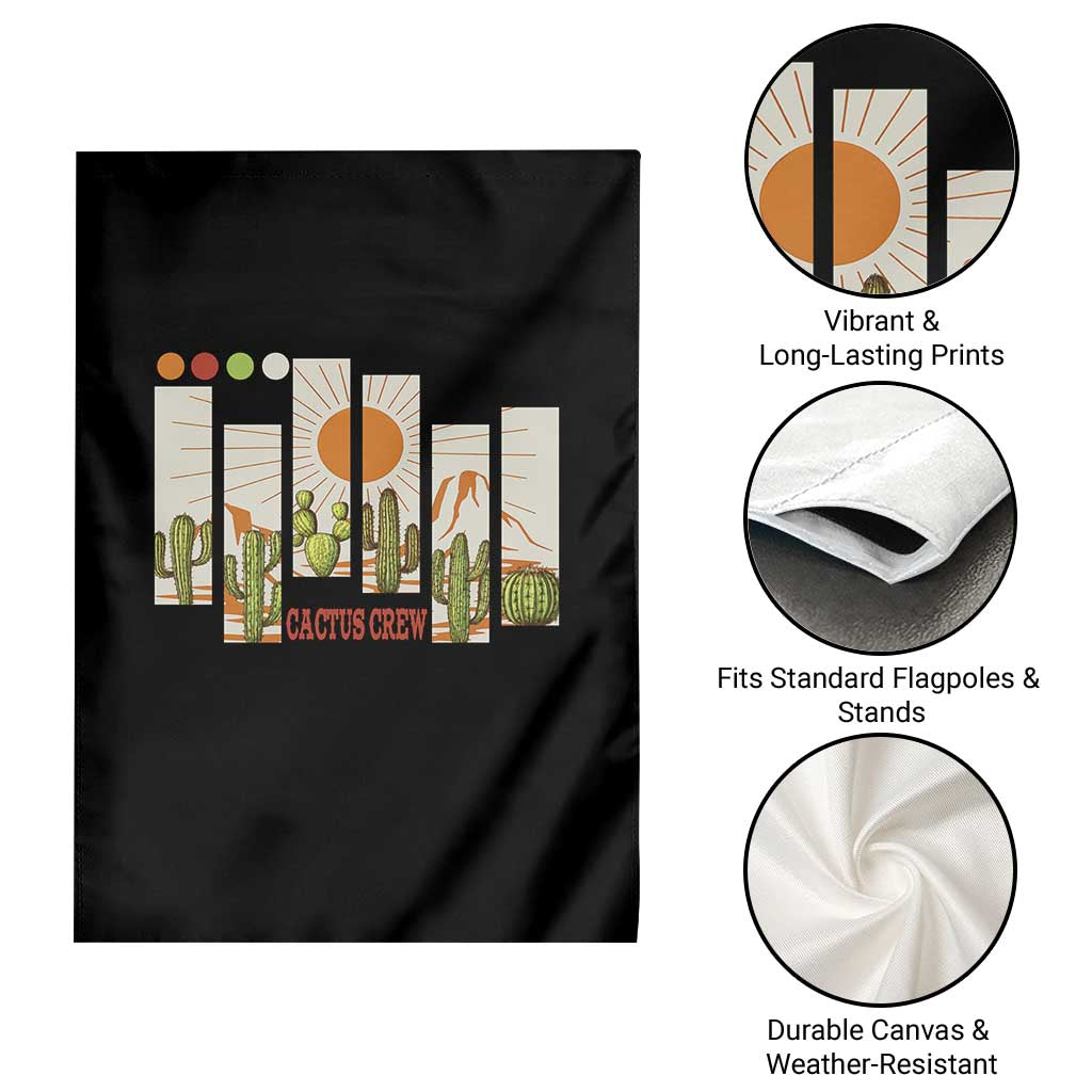 Succulent Plant Lover Gift Garden Flag Cactus Crew - Wonder Print Shop