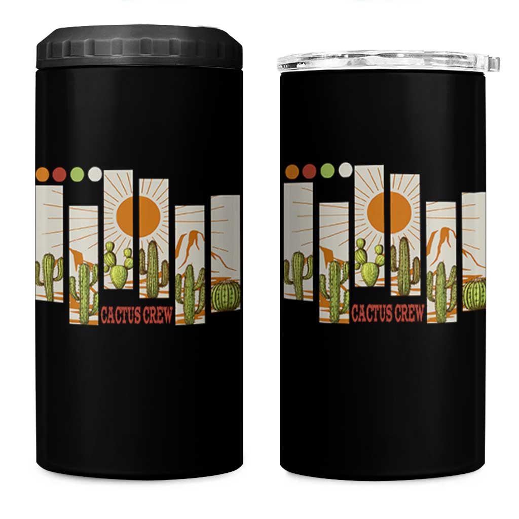 Succulent Plant Lover Gift 4 in 1 Can Cooler Tumbler Cactus Crew - Wonder Print Shop